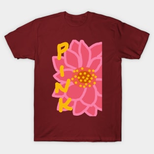 Pink flower T-Shirt